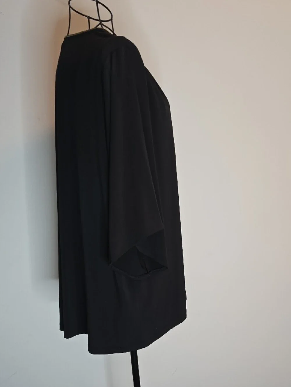 Michael Kors Black Top with Gold Zip Detail